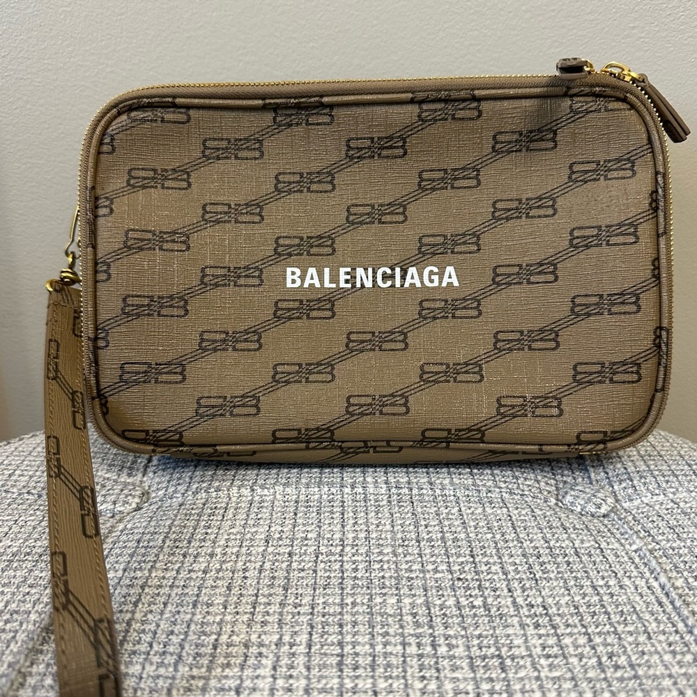 Balenciaga Monogram Bag with Black Logo Pattern